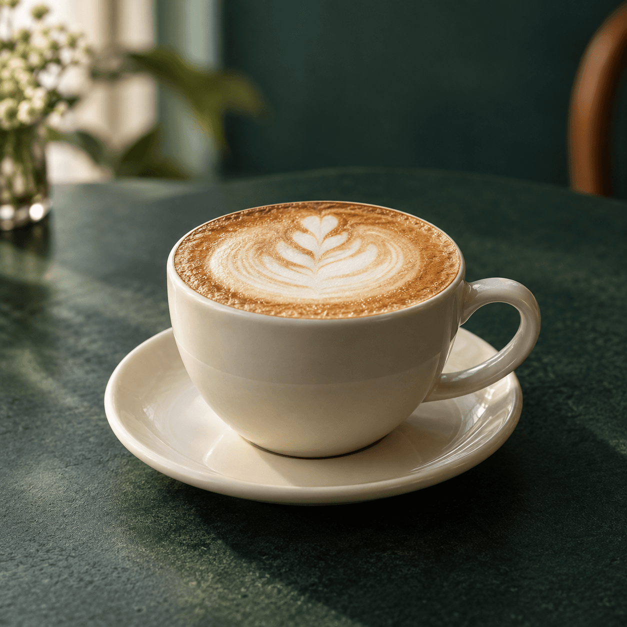 Cappuccino de Tempo sobre una mesa